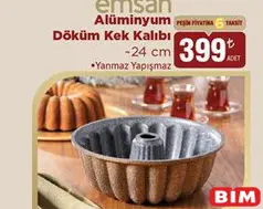EMSAN ALÜMİNYUM DÖKÜM KEK KALIBI 24 CM